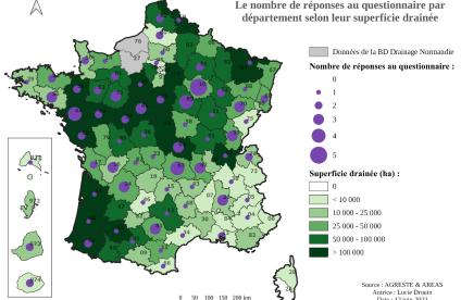 Cartographie du retour de l'enquête 2023